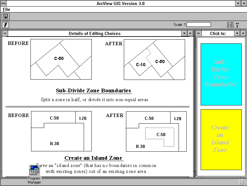 The Add New Boundaries editing screen