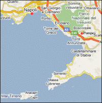 Napoli and Pompei Map